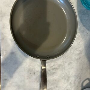Non-Stick Gray Frying Pan preowned green pan